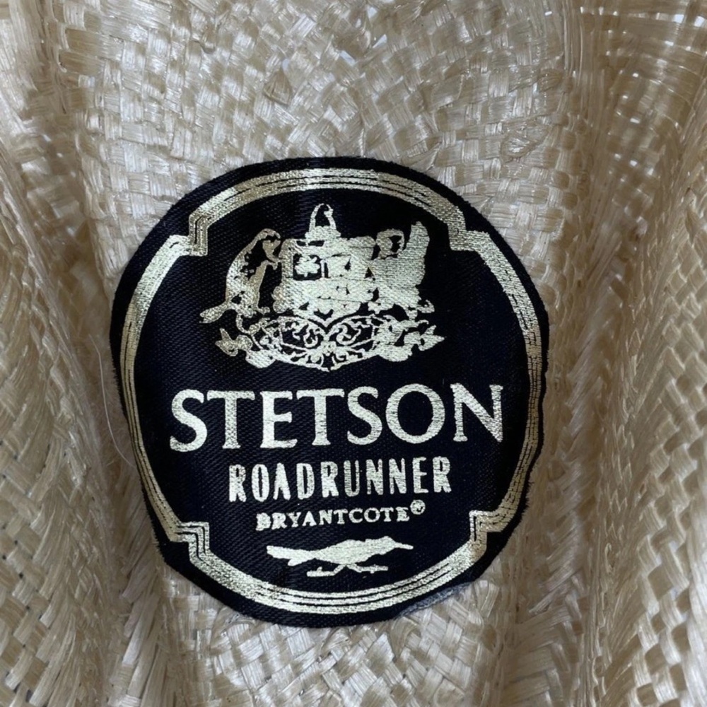 Vintage Stetson Roadrunner Straw Cowboy Hat • 1970s Western • Size 6 ¾ - Picture 8 of 9